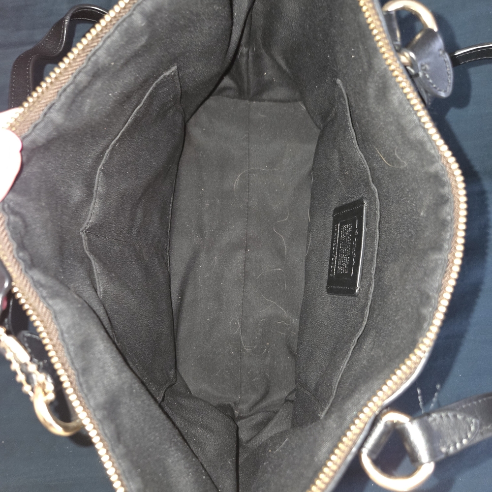 Coach Brown and Black Women's Tote Bag - Picture 8 of 14